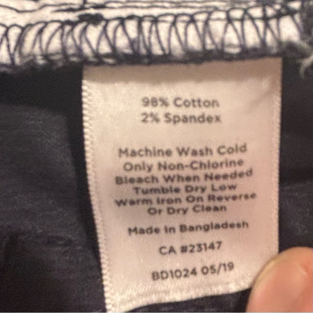 TALBOTS Sz 16 flawless high waist straight leg navy corduroy pants NEW WITH TAGS - Picture 15 of 15